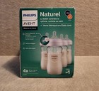 Philips Avent Natural Glass Baby Bottles With Natural Response Nipples 4x - 8oz 