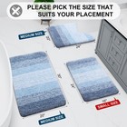 Arotive Bathroom Rugs Set 3 Piece Extra Soft And Absorbent Bath Rugs Machine