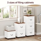 1 Drawer File Cabinet  Rolling File Cabinet For Home Office  Wooden Under Des   