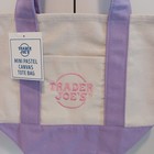 Trader Joe s Purple Nwt Ltd Ed Mini Canvas Collectible Tote In Hand Ships Fast