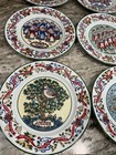 Vintage Royal Worcester Twelve Days Of Christmas Salad Plates Set Of 12 Nos