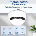 2 Pack Smoke Detector Fire Alarm Photoelectric Sensor 85db Alarm Easy Install