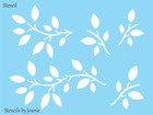 Vine Stencil Leaf Twig Leaves Tree Branch Garden Wall Diy Craft Art Signs Joanie