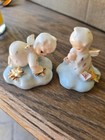  super Rare Vtg  Napco Itsy Bitsy Angel Girl Praying  brighten Up    Figurine