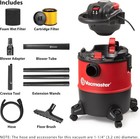 6 Gallon 5 Peak Hp Wet Dry Vacuum Detachable Blower Vbvb611pf 1101