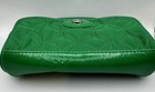 Nwt Vera Bradley Retired Cosmo Nylon Green Quilted Small Cosmetic Bag