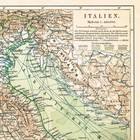 Italy Printed  1900 Vintage  Kingdom Of Italy Regno  D italia  Original Map