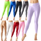Women Glossy High Waist Fitness Yoga Short Pants Sport Running Swimming Trousers