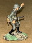 1999 Britains Wwii German Infantry Lead    wait For The Command    Figure 1 32