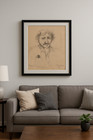 Signed Sketch 1982  Original Art Framed