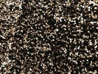 Gold Sequin On Black Stretch Velvet Fabric Sparkly Spandex Costumes Dancewear
