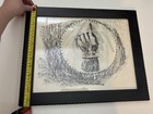 Vintage Gravestone Rubbing Of Early Old New England Tombstone Hand To Heaven 