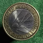 Finland 5    2012 Iihf Hockey World Championship Bimetal Extremely Fine To Au