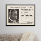 Louis Armstrong Jazz Poster - Salle-pleyel - Paris - 1934