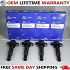 4x Hyundai Ignition Coils Ngk Spark Plugs Uf651 For Elantra Tucson Kia Soul 2 0l
