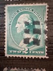 16x Scott 213 1887 2c Washington Green Fancy Cancels Used Stamps   Lot   Z094