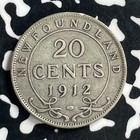 1912 Newfoundland 20 Cents Lot t6918 Silver 