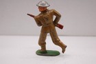 Vintage Barclay manoil Toy Soldier Charging With Rifle