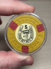  5 Chip Binion   s Horseshoe Club Casino Las Vegas Nv 1953 - Rare  Obsolete