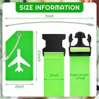 8 Pcs Luggage Straps Suitcase Tags Set For Tsa Approved  4 Travel Adjustable    