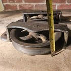 Vintage Cast Iron Barn Door Roller Pulley Set Old Farm Hardware
