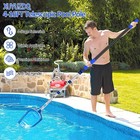 Telescopic Pool Pole  16ft Heavy Duty Aluminum Extension Telescoping Tool Wit
