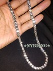 5mm Tennis Chain Choker Necklace 1 Row Gold Plated Iced Hip Hop Cz Jewelry