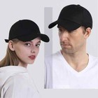 Unisex Cotton Baseball Cap Ball Hat Adjustable Plain Solid Washed Men Washed Pc