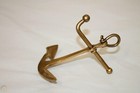 Antique Vintage Style Solid Brass Anchor Paper Weight Beach Nautical Decor Boat