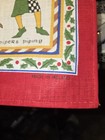 Vintage Tea Towel 80s Ulster Deadstock Christmas Carol 12 Days Pure Irish Linen