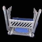 Antique Cast Iron Inkwell Stand   Desk Ink Holder     Ornate Victorian