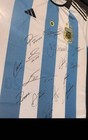 Messi-signed Argentina 2022 Jersey     Full Team Autographs