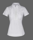 Equiline  New  Asia  Short Sleeve Show Shirt  White  44  Large 8  Msrp  275