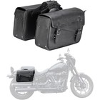 Quick Release Motorcycle Saddlebags Throw Over Pu Leather Saddle Bags 36l