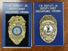 Obsolete Pair Of Deputy Chief Patches  chesapeake  Virginia 
