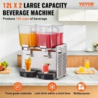 Commercial Stainless Steel Beverage Dispenser 13 6qt 12l 2tanks 280w 41  f-53 6  f