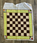 Vintage Needlepoint Chess Board Completed - Needs Edges Finished