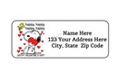 30 Happy Valentine Day Beagle Personalized Return Address Labels 1 In X 2 625 In