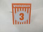 Whataburger Table Tent Number 3