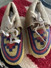Mid 1900s Fully Beaded Traditional Na Plains Indian Child   s Moccasins