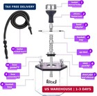 2 Hose Large Hookah Set - Premium Acrylic Shisha Hookah With Everything Included