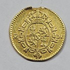 1786 Spanish Colonial Gold 1 2 Escudo Genuine Doubloon Rim Damage  v790