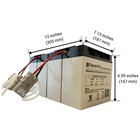 Apc Rbc55 Cartridge With 4 X 12v 18ah Rechargeable Sla Agm Sigmastek Batteries