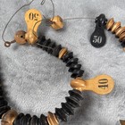 Vintage Wood Score Keeper Beads  100 Count  Billiard Pool Table 6 Ft  Ships Free