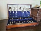 Vintage 40s 50s Wm Rogers Is Cotillion Silverplate Flatware 62 Pcs Service For 8