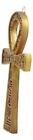 Ebros Small Crux Ansata Egyptian Golden Ankh Wall Decor Figurine 7 25 h