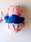  Vintage Cheerleader Plush Pink Teddy Bear Stuffed Animal Dan Brechner Korea