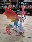 Rainbow Dragon Winged Fantasy Figurine Colorful Myth Decor