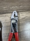 Nice Mac Tools Usa 3pc Slip Joint Plier Set Red Rubber Handle P30ar P26a P28a