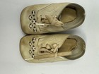 Vintage 1930   s Baby Shoes And 2 Pairs Of Socks In 1950   s Shoe Box R3